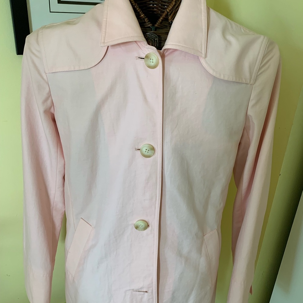 3/4 length vineyard vines, Light pink spring jacket/rain coat